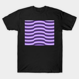 Op Art Bright Purple 7632 T-Shirt